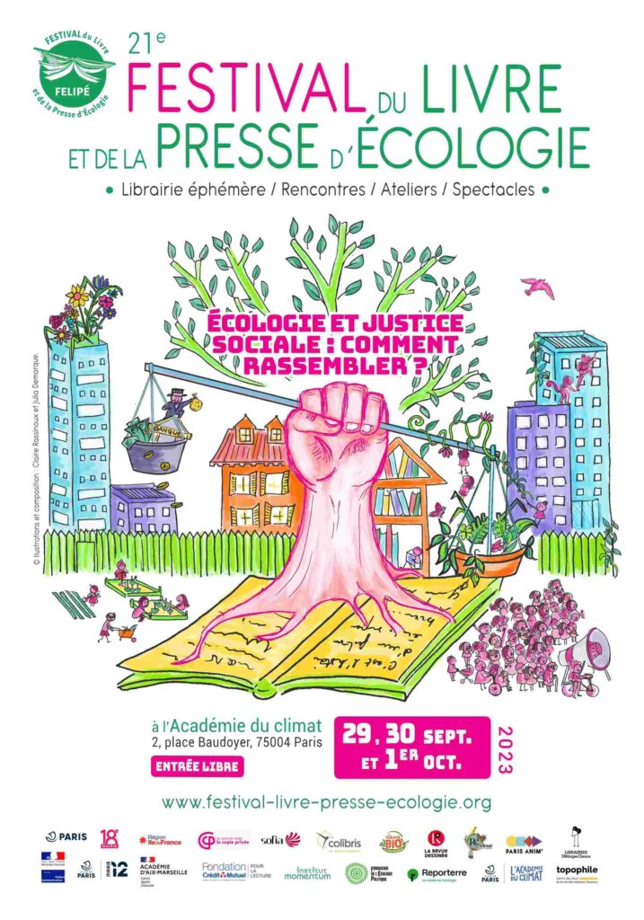 affiche festival du livre et de la presse d'écologie 2023