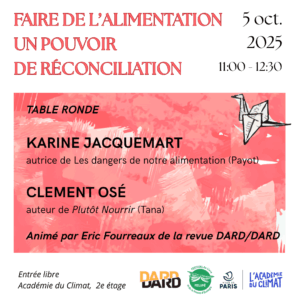 Faire de l’alimentation un pouvoir de réconciliation