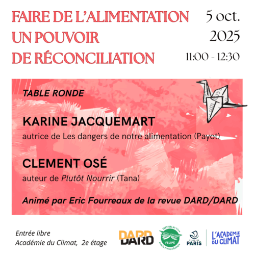 Faire de l’alimentation un pouvoir de réconciliation