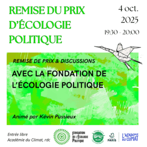 Prix du livre d'écologie politique 2025